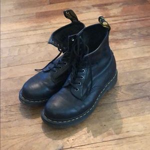 Black Smooth Dr. Martens Boots